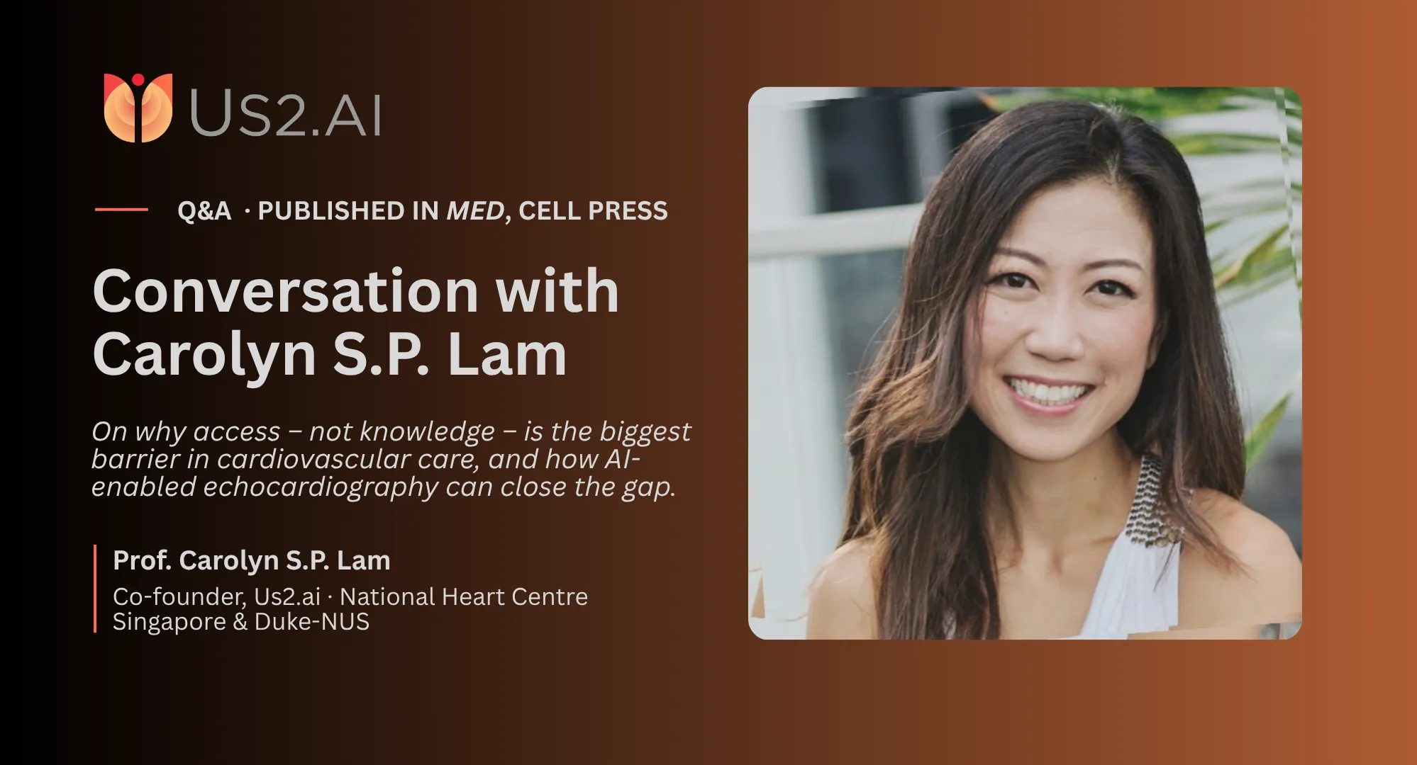 Med Q&A with Us2.ai’s Co-Founder Dr. Carolyn Lam: The Future of AI-Enabled Cardiology