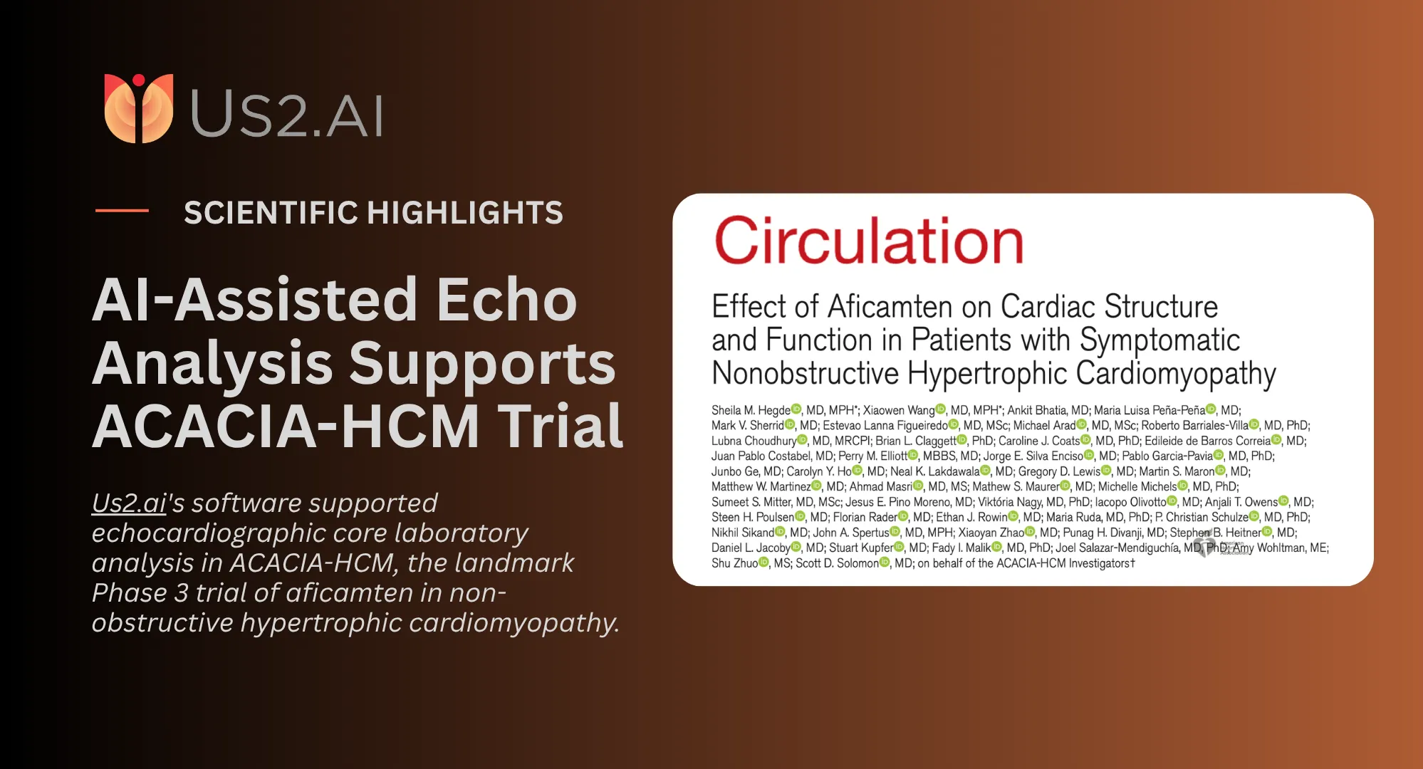 AI-Assisted Echo Analysis Supports ACACIA-HCM Trial