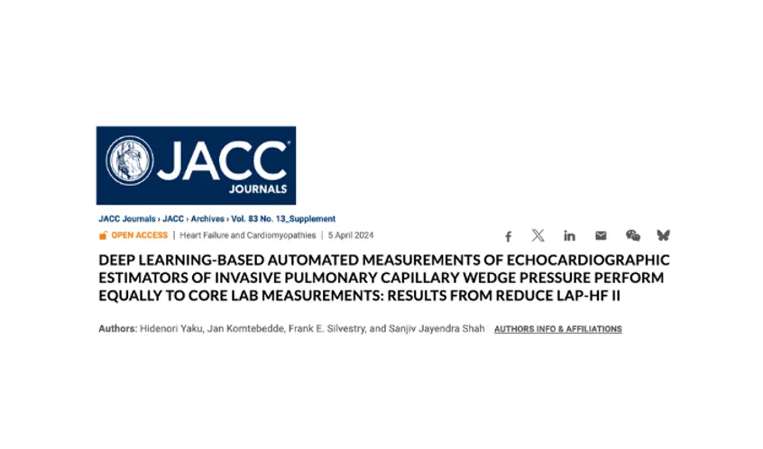 AI estimation of invasive PCWP performed equally to human experts and may result in more timely treatment