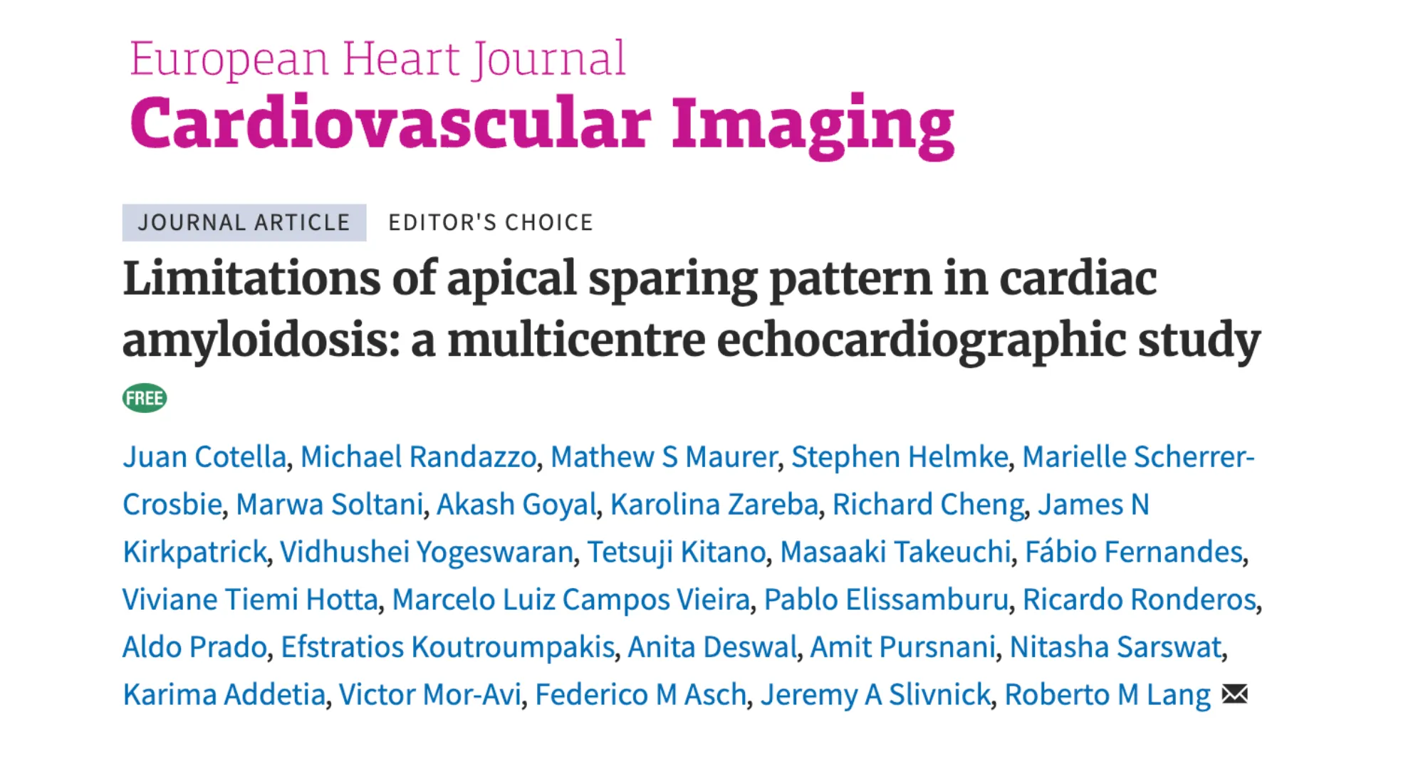 Limitations of apical sparing pattern in cardiac amyloidosis: Insights from AI Echo