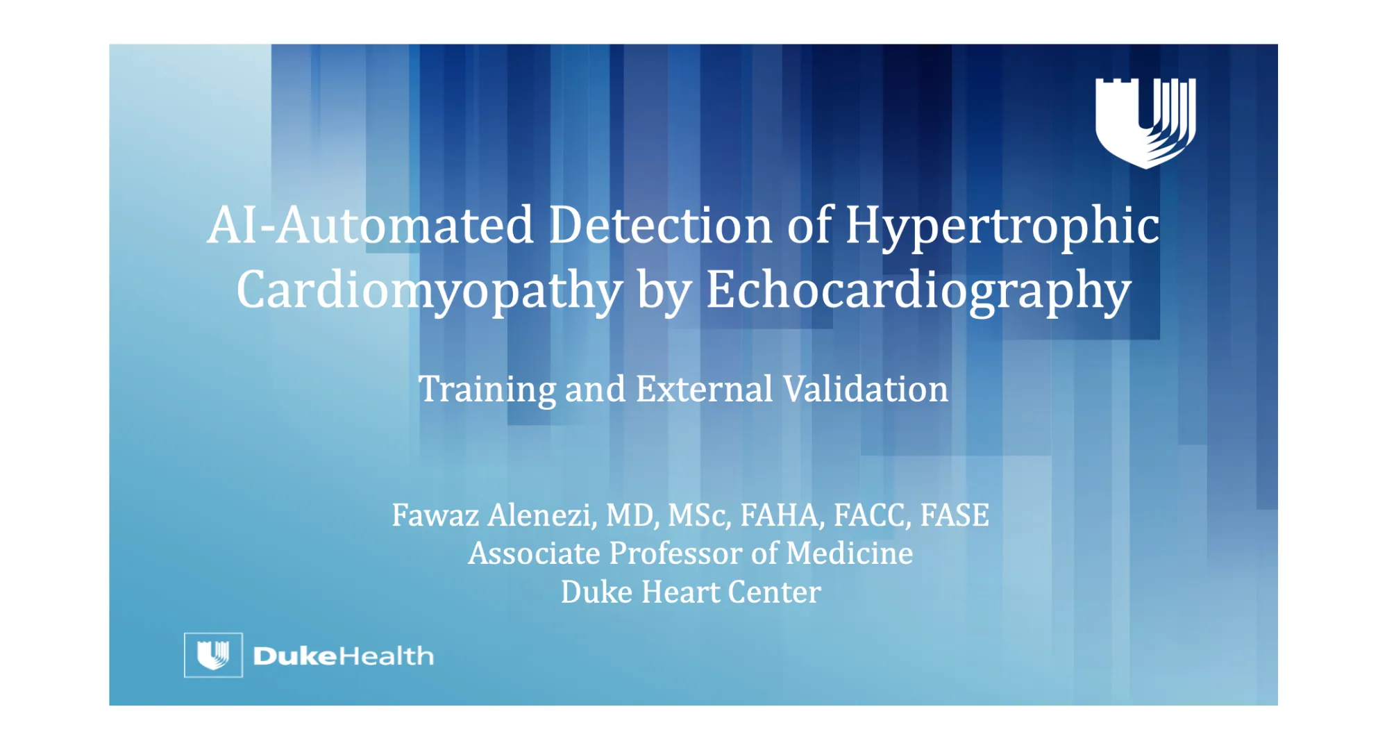 Detection of HCM with AI Echo