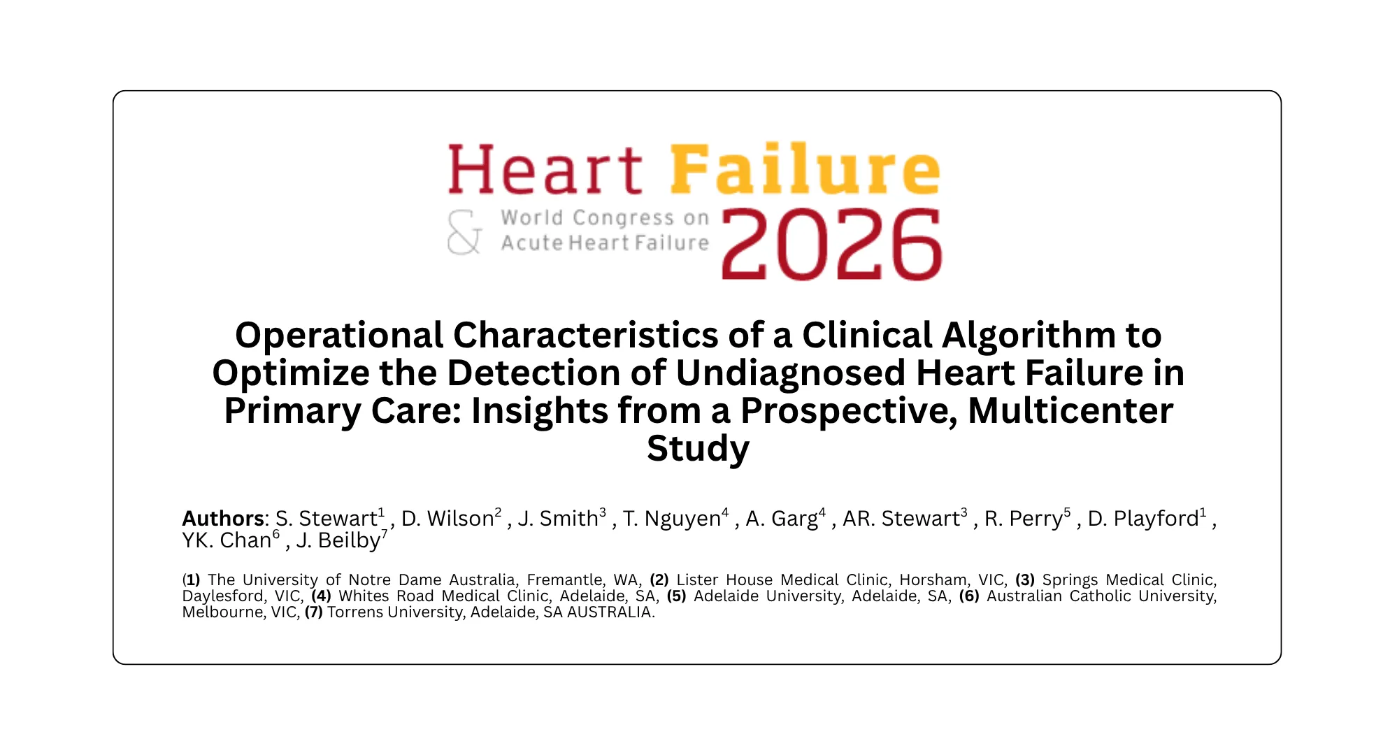 PANACEA-HF: Clinical algorithm optimizes detection of undiagnosed heart failure in primary care
