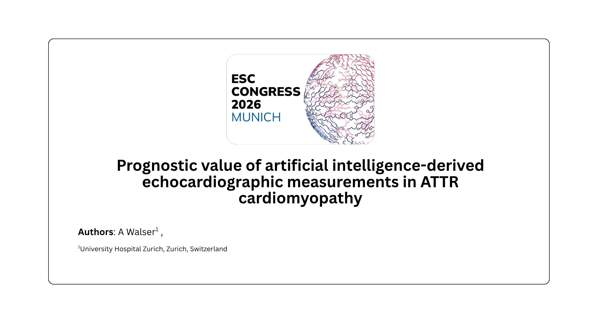 AI Echo for Prognostic Risk Stratification in Cardiac Amyloidosis